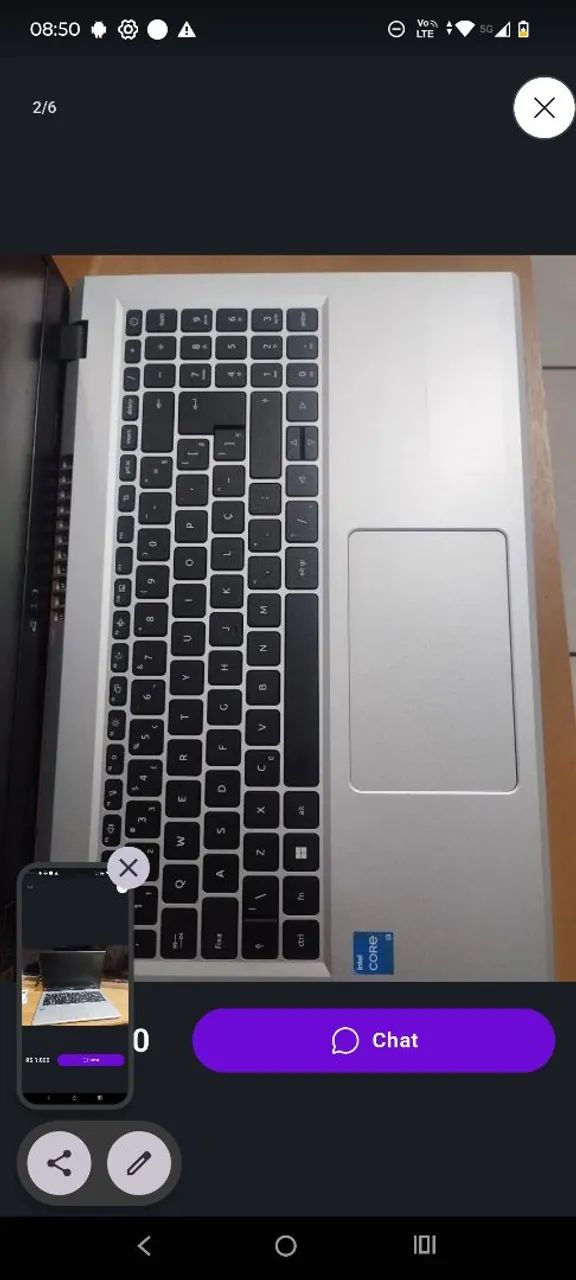 Acer Aspire 3 15 - Intel Core i3-N305, 8 GB de RAM e SSD de 240 GB - Foto 3