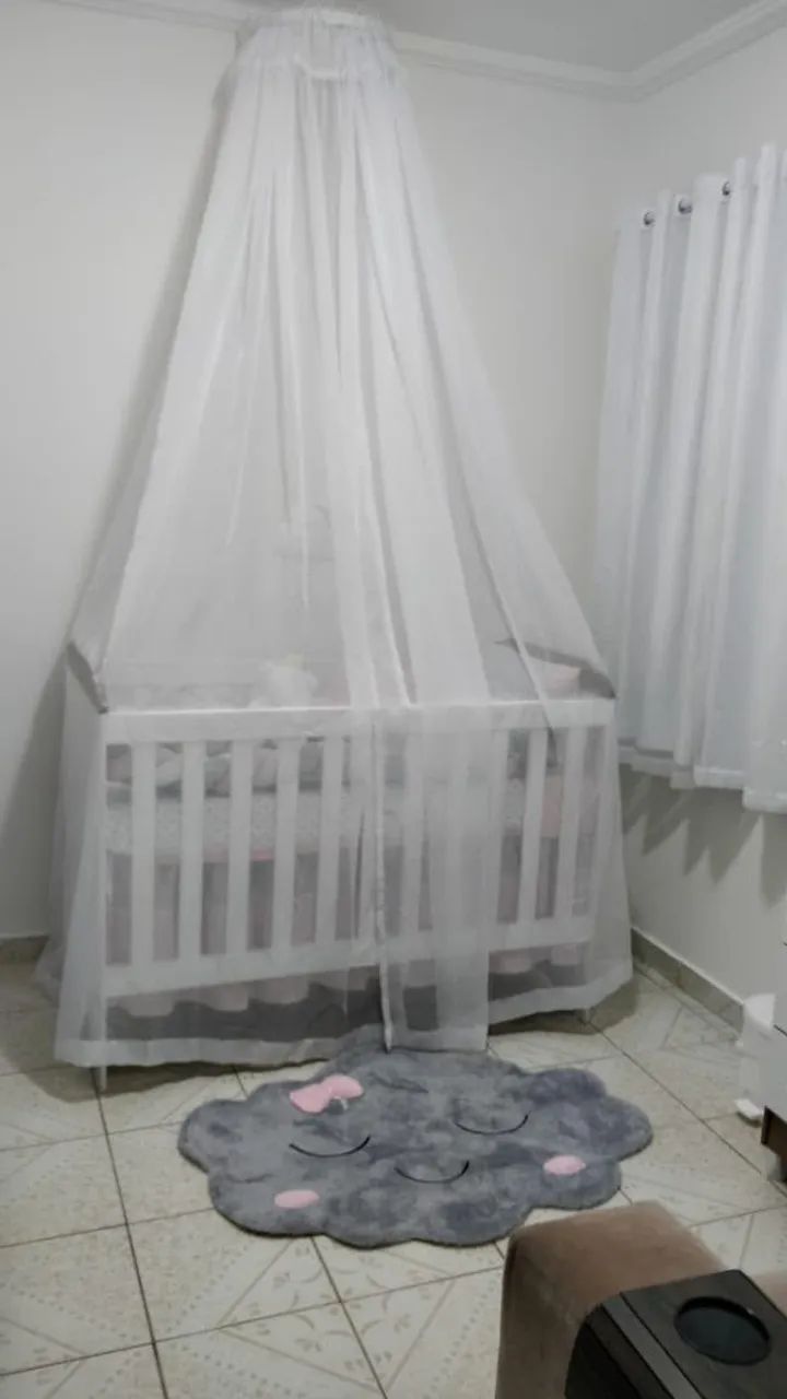 Mosquiteiro para berço com dossel - Foto 4