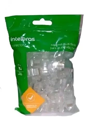 Conector Rj45 Cat6 Conex 1000 Pct50 Qualidade Intelbras