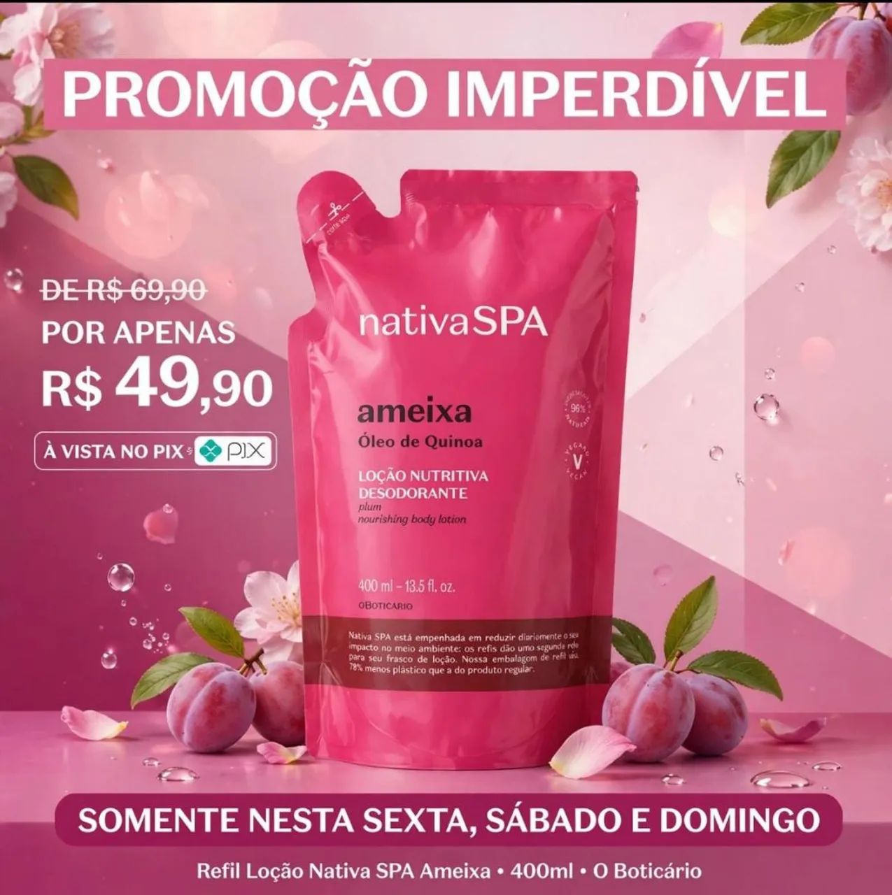 Refil ameixa 