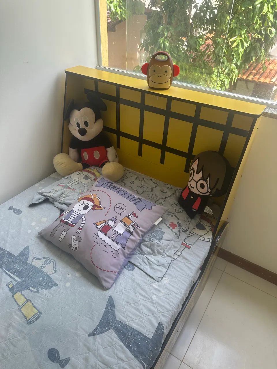 Cama infantil trator pouquíssimo uso  - Foto 5
