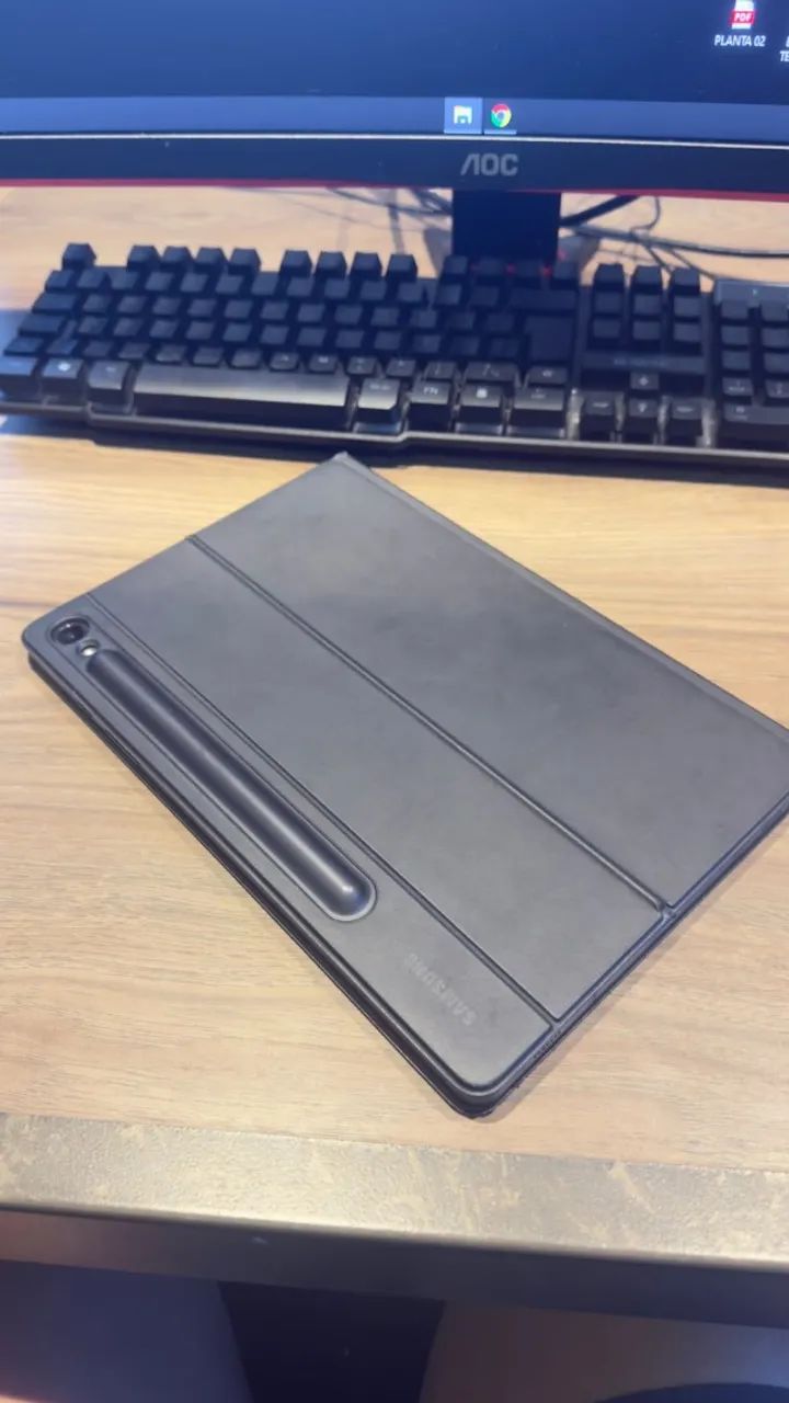 Tablet Samsung Galaxy Tab S9 - 256gb 12gb ram - com teclado - Foto 4