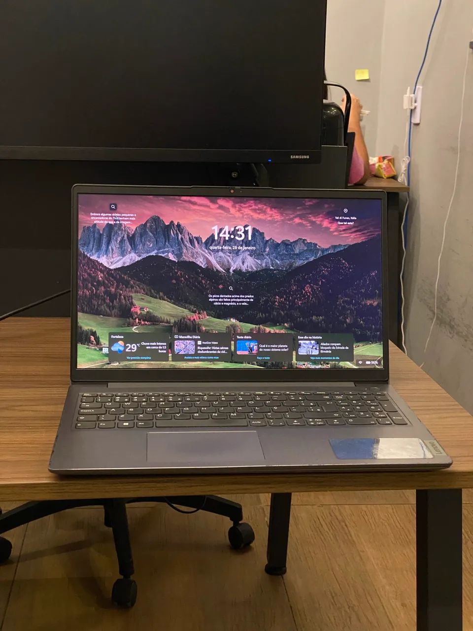 Notebook Lenovo Ryzen 7 + 20GB MEMÓRIA RAM + 512 GB SSD