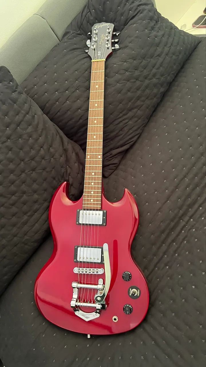 Epiphone SG tarracha Trava / Roller / Bigsby - Foto 2