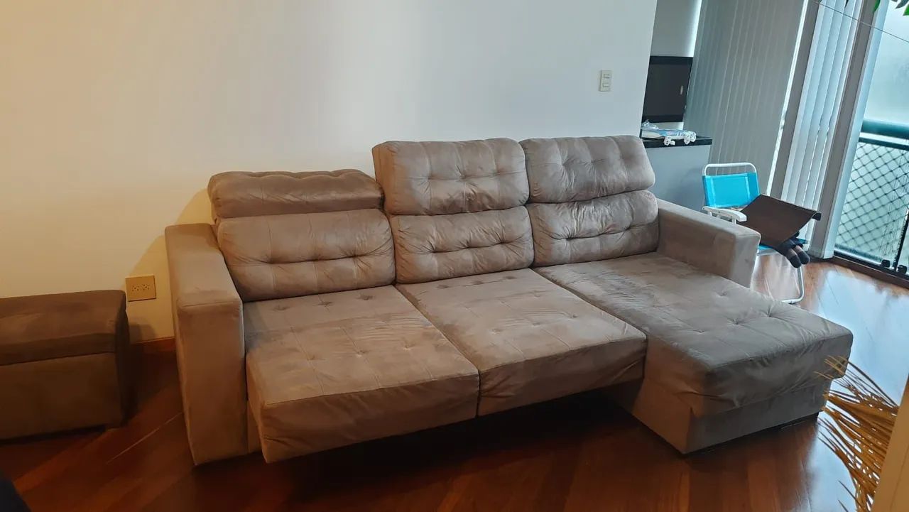 Sofá três lugares com chaise  - Foto 2