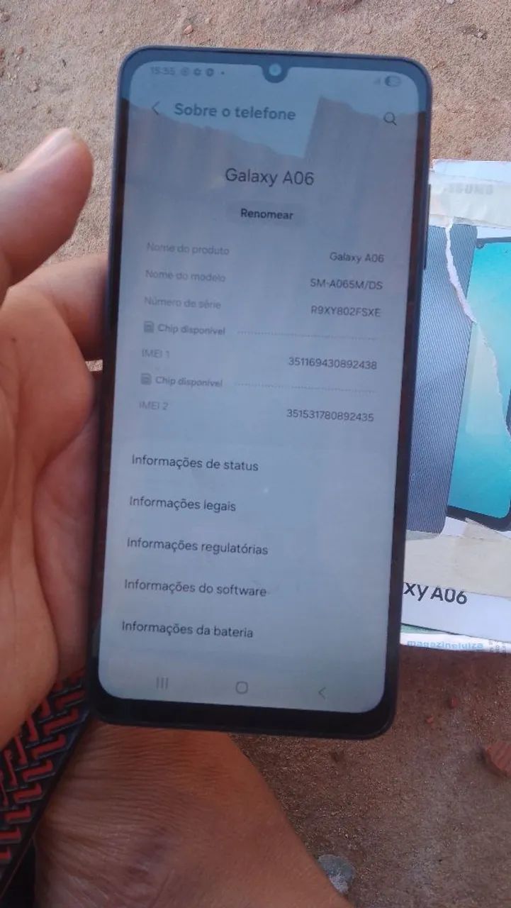 Celular A06 novinho 128gb barato internet  5G - Foto 2
