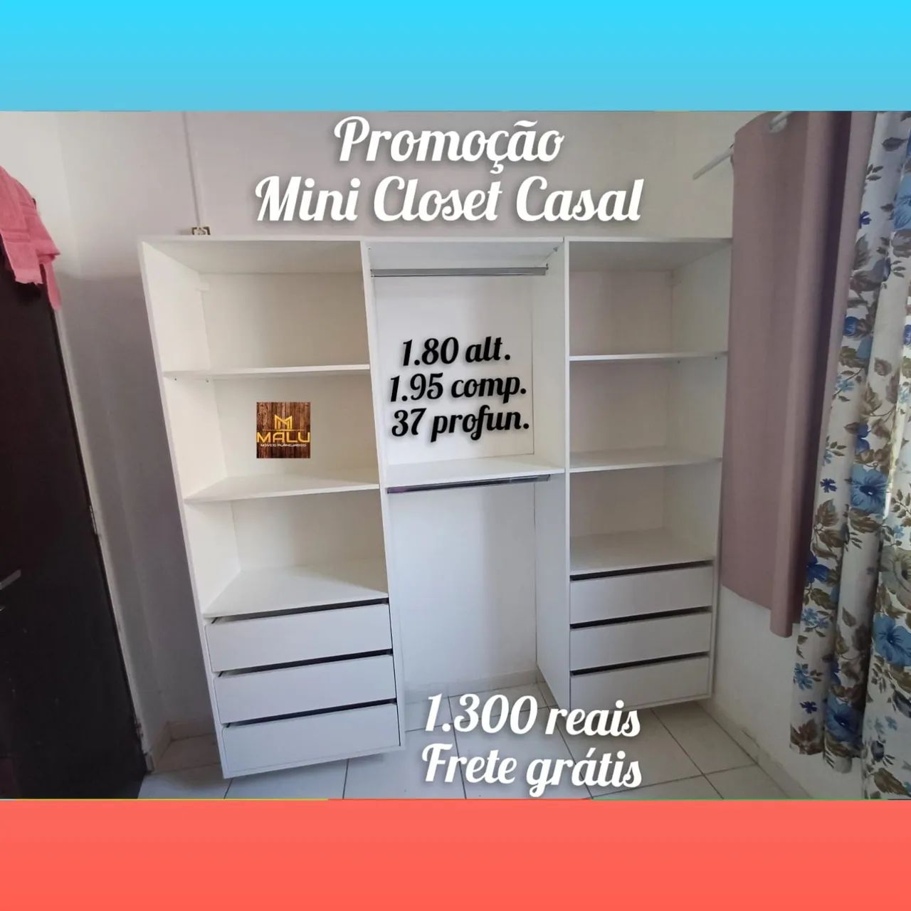 Promoção mini closet casal 
