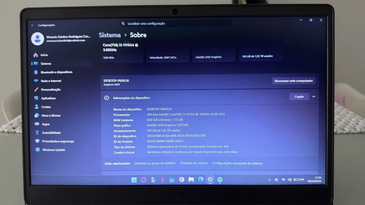Notbook Del  - Foto 5