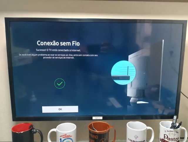 TV SMART SAMSUNG DE 32 POLEGADAS. COM CANAIS SAMSUNG PLUS. VAI COM SUPORTE FACIL INSTALAÇÃ - Foto 3