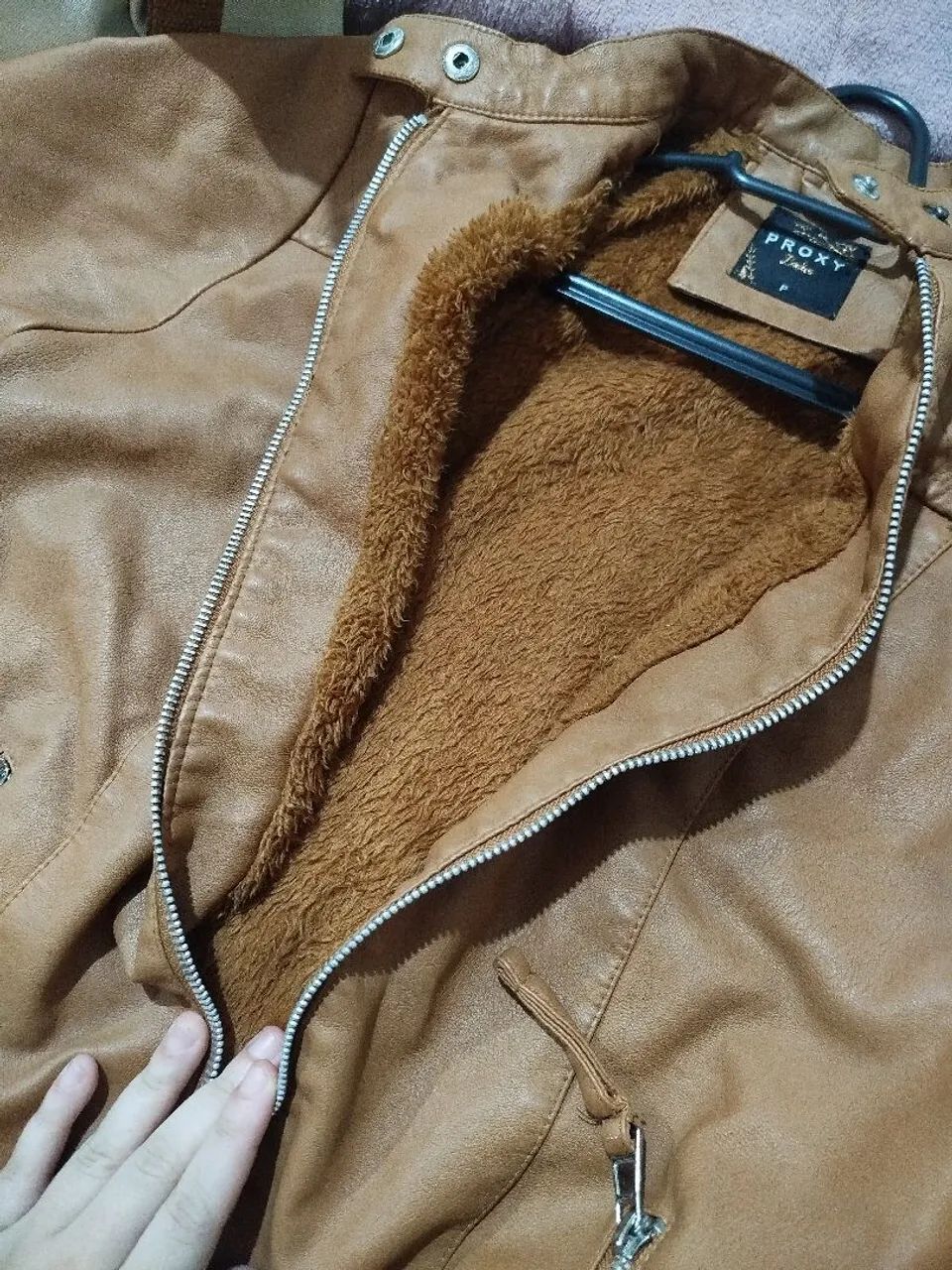Jaqueta de Couro Proxy P, com tecido interno - Foto 3