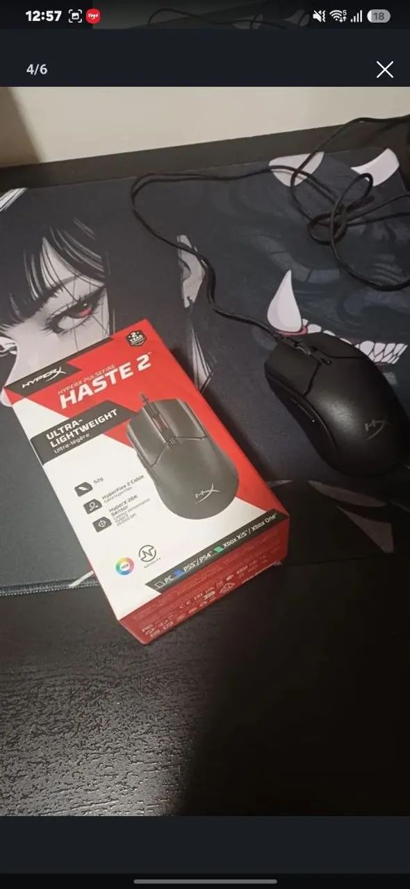 Mouse gamer hyperx haste 2
