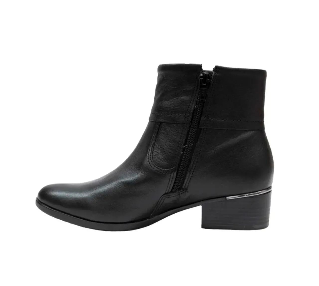 Bota cano curto Comfortflex couro - Foto 3