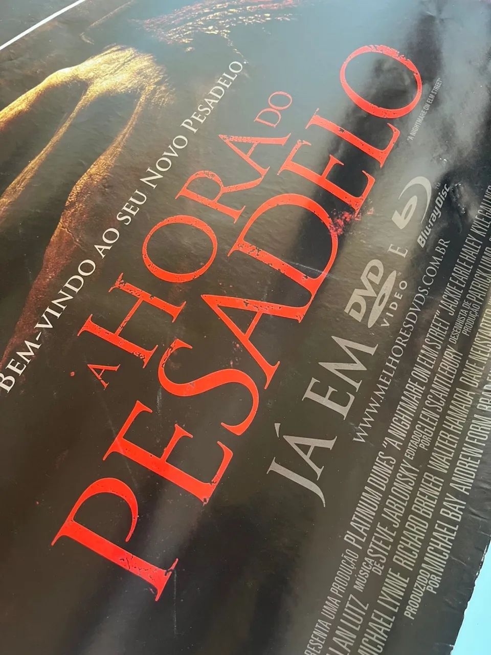 A hora do pesadelo pôster original de locadora  - Foto 2