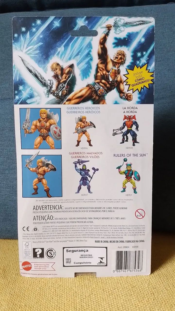Boneco Masters Of The Universe He-Man Edição 40 anos - Foto 2