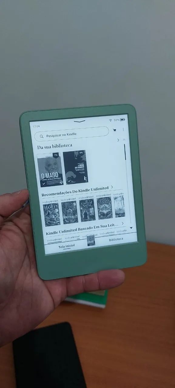 Kindle 16 GB (Geração mais recente) - verde + Case original Amazon - Foto 4