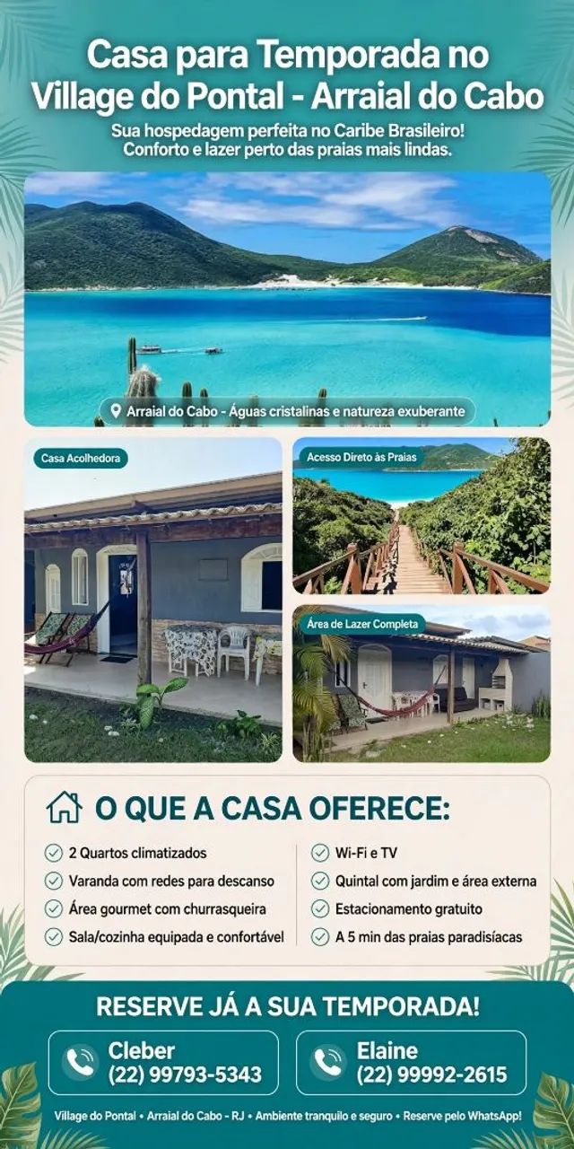 Casa Temporada Arraial do cabo 