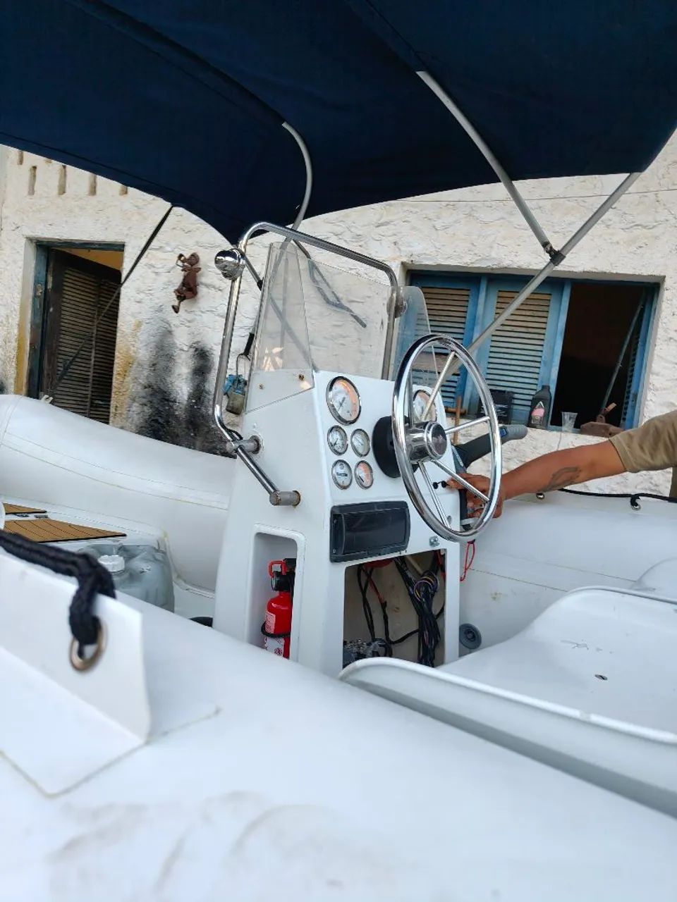 Bote flexboat com motor e carretinha  - Foto 4