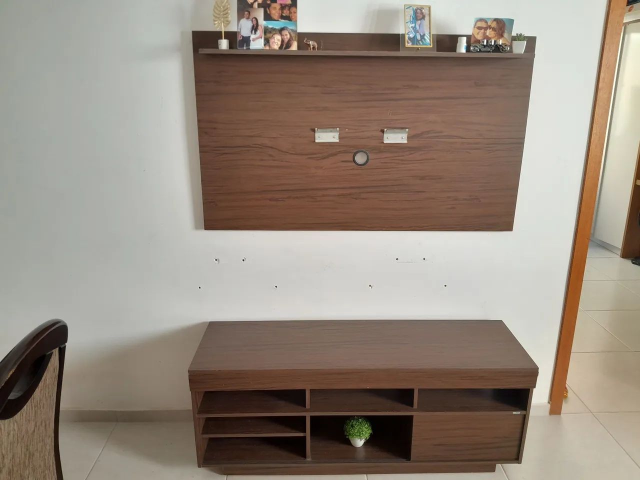 Conjunto Rack e painel 