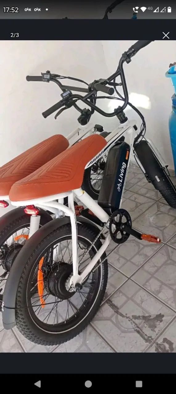 Bicicleta elétrica nova