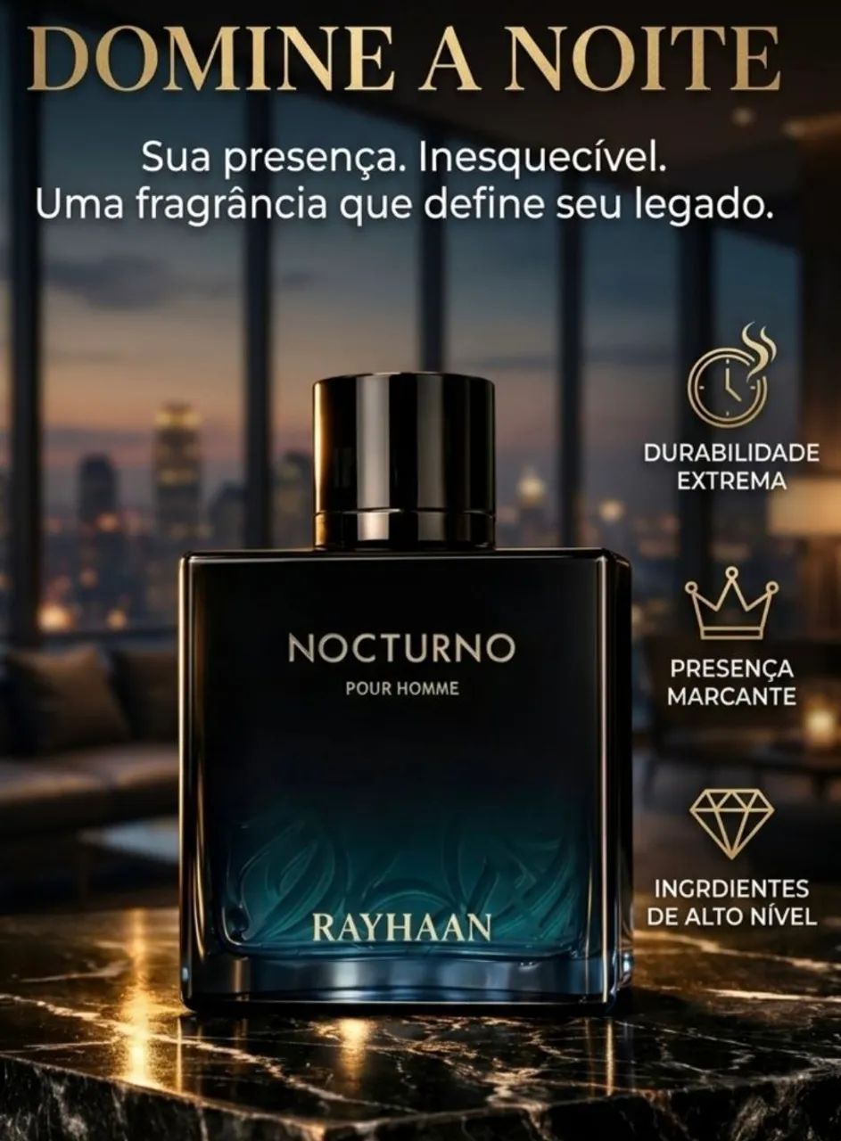 Perfume Árabe Nocturno Rayhaan Masculino 