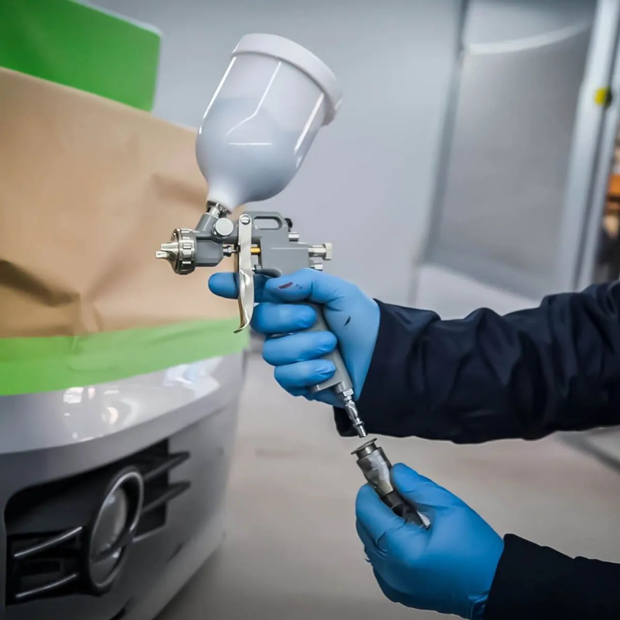 Pistola de Pintura Gravidade Profissional [3 Bicos]<br> - Foto 5