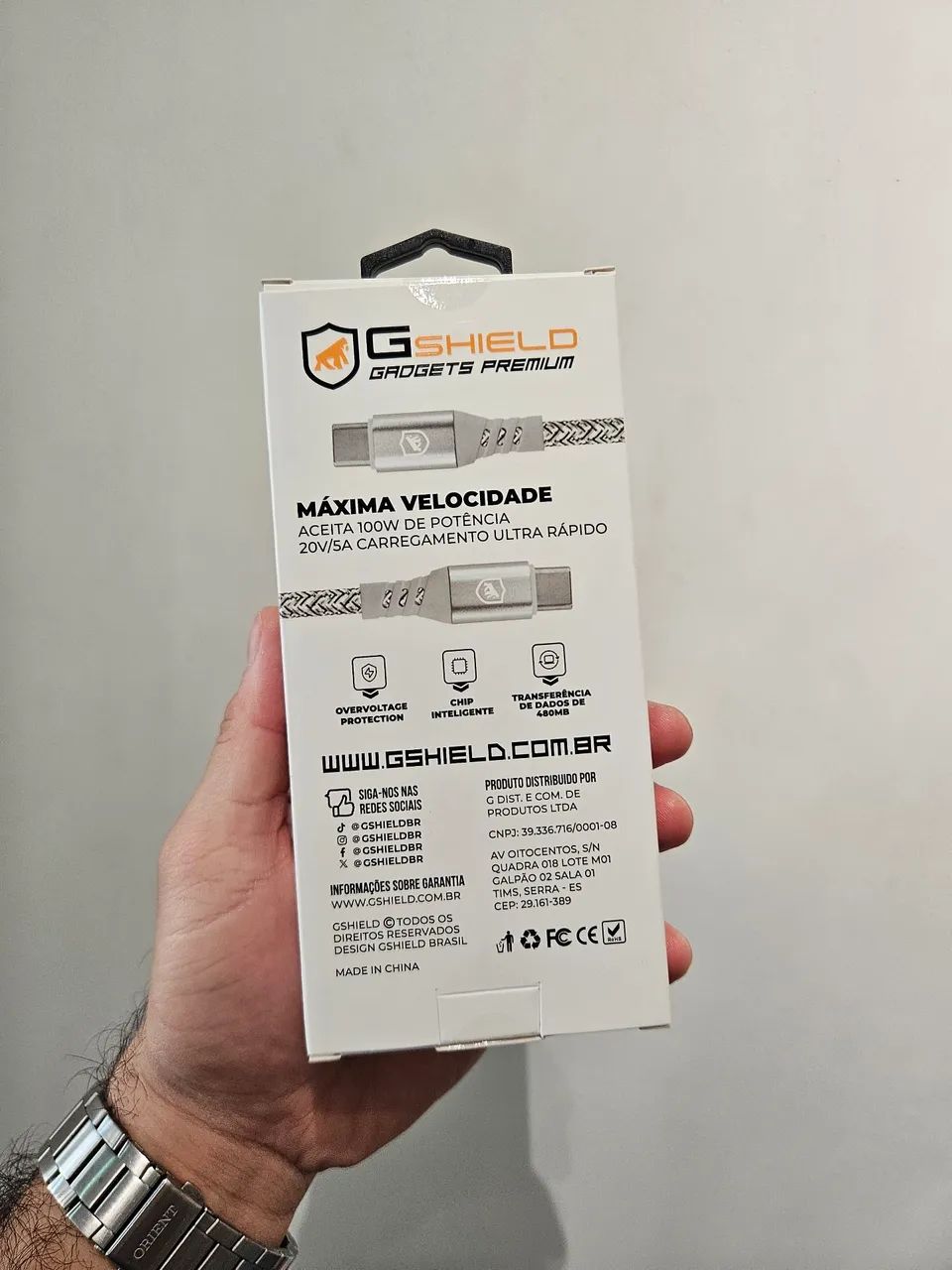 Cabo Usb Tipo C 100w 1.8m Gshield  - Foto 3