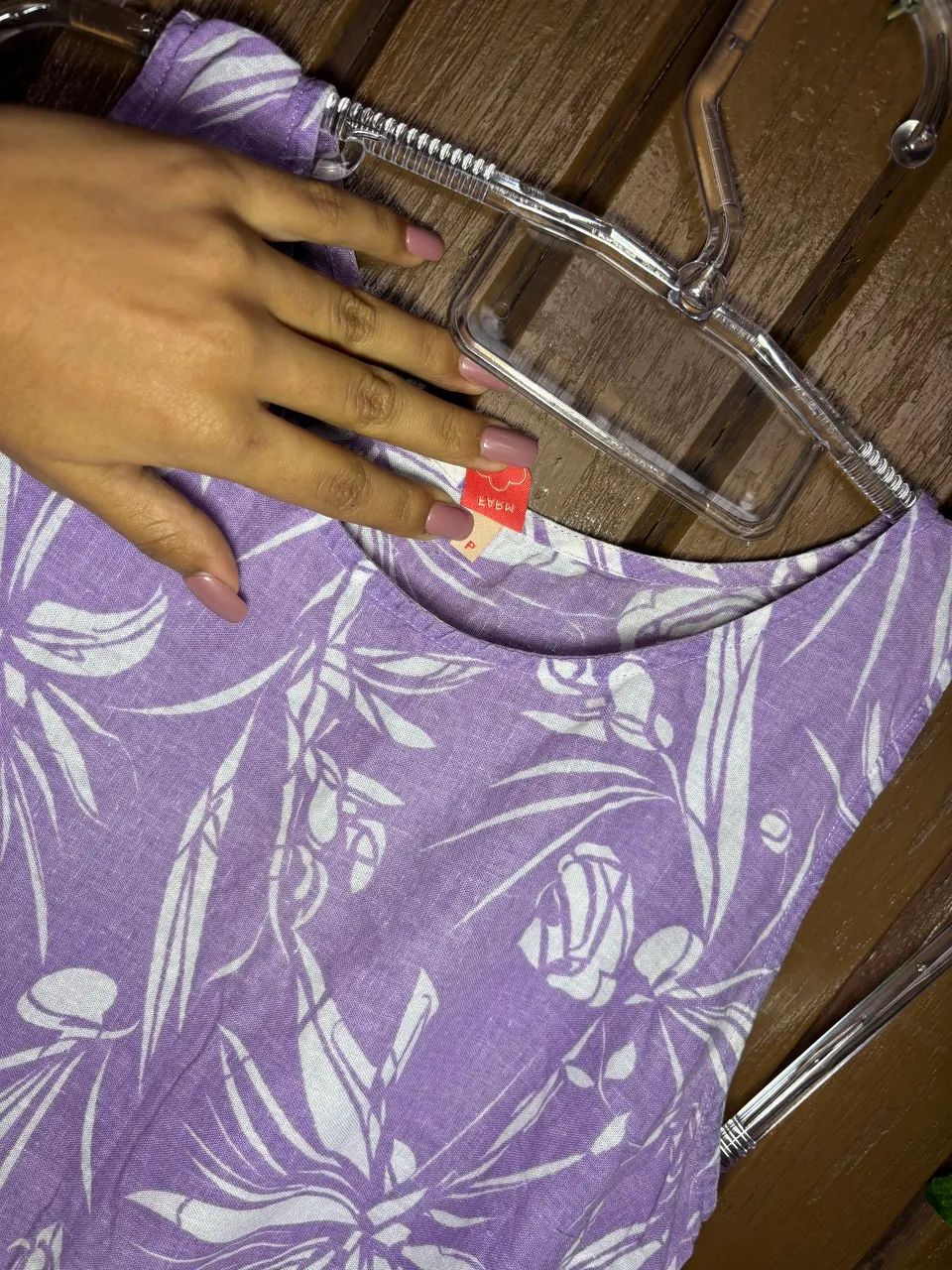 blusa farm lilás estampada - Foto 5