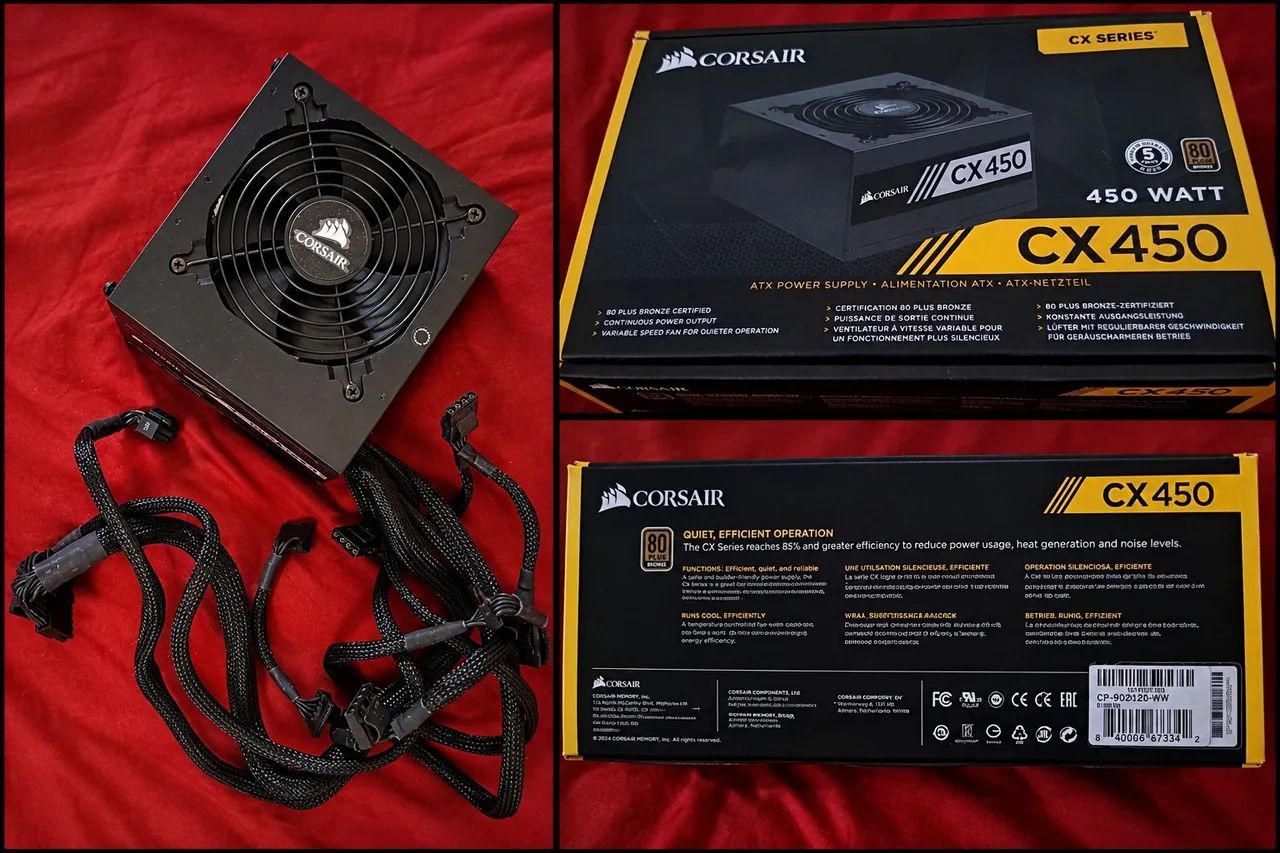 Fonte Corsair CX450 80plusBronze - Foto 2