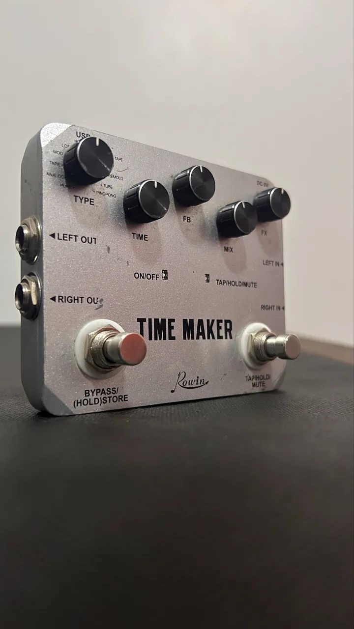 PEDAL DE DELAY Time Maker Rowin (TAP TEMPO)