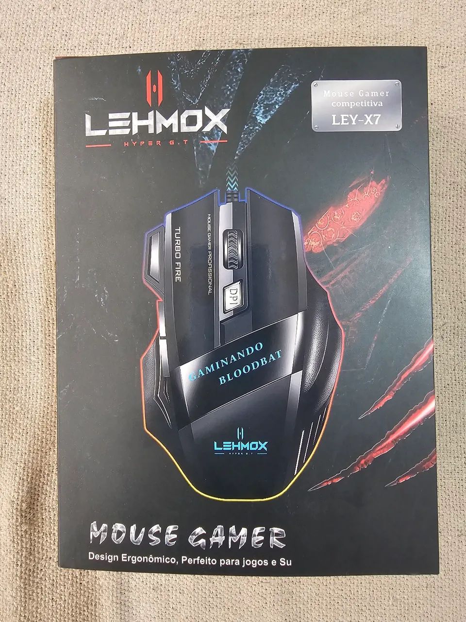 Mouse Gamer LEHMOX LEY-X7 com Caixa | DPI + Turbo Fire - Foto 3