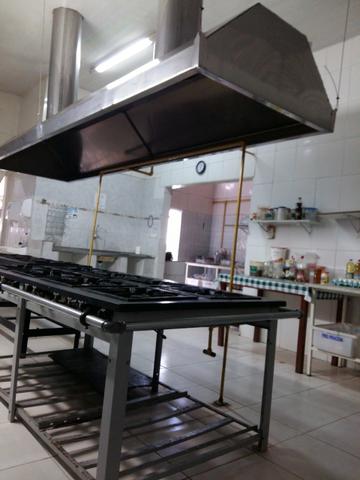 Coifa industrial em inox