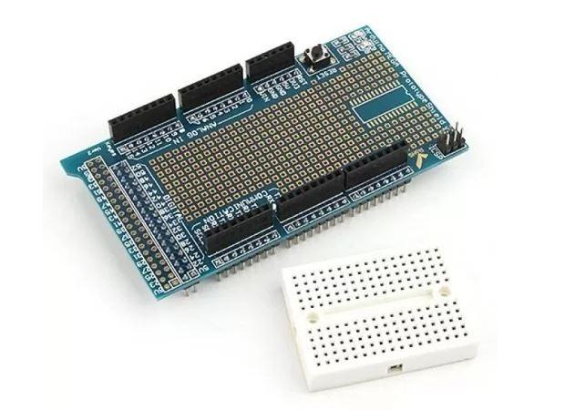 COD-AM148 Arduino Mega Shield Placa Expansao Protoshield V3 Arduino Automação Robotica