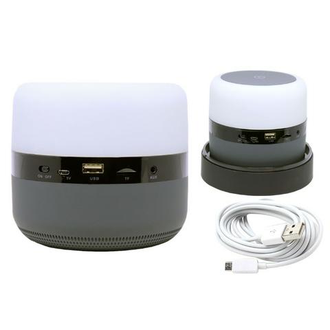 Caixa de Som Bluetooth Led 5w MY-002 Tomate Carregador por Indução Abajur Luminária