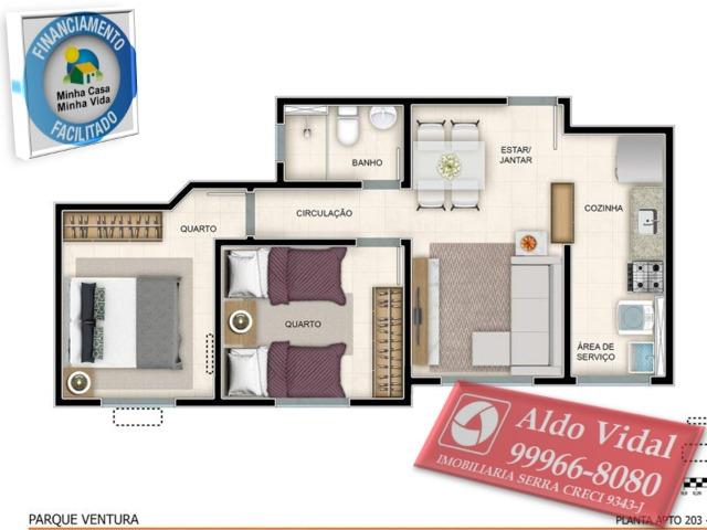 ARV135- Apartamento 01 Qrto P.N.E + Elevador + Vaga P.N.E - Foto 5