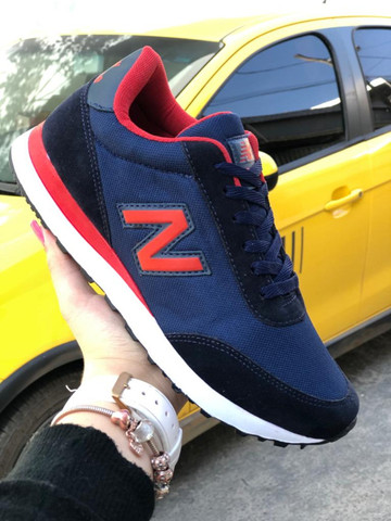 tenis new balance azul e vermelho