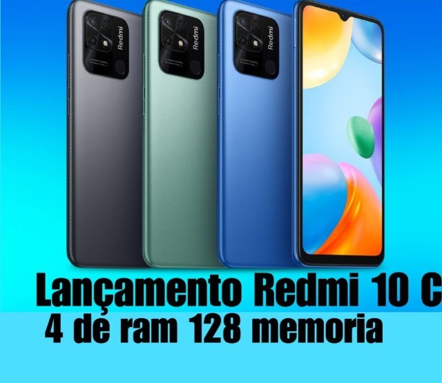 Redmi 10C 128GB/4GB Ram 50MP Azul/Cinza/Verde - Foto 5