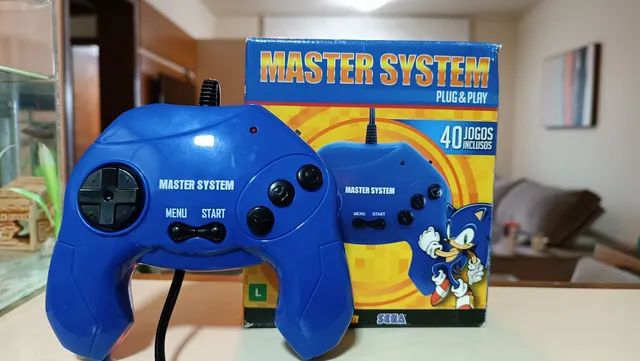 Master System Plug & Play com 40 jogos na Memória