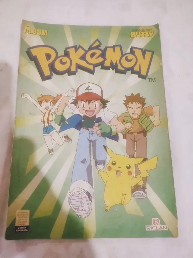 Album De Figurinhas Pokémon Completo Sem Poster Antigo Usado