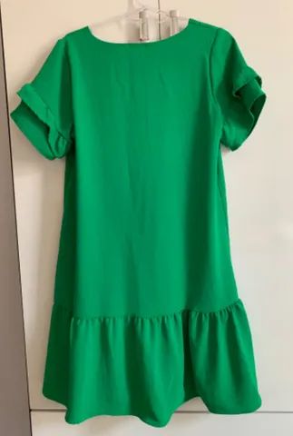 (TAM: G ou 42) Vestido Verde Babado - Foto 3