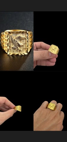 Anéis Dedeiras Banhadas a ouro 18K Masculina