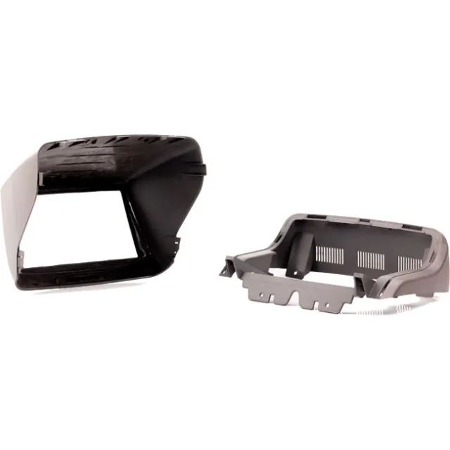 Moldura Painel Fiat Doblo 00 / 2Din - Grafite - EPX 194 - Foto 2