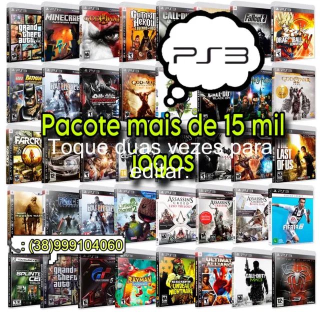 Ps3 com 14 mil jogos de ps1ps2ps3 para baixar grátis - Videogames - Parque  da Matriz, Cachoeirinha 1252005832