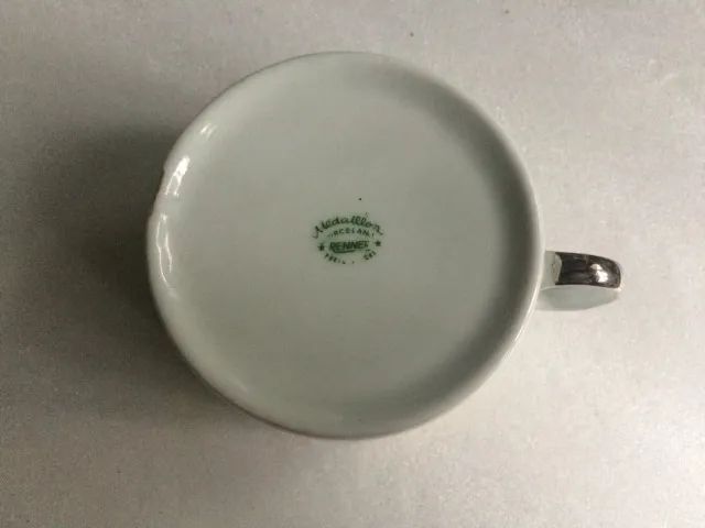 Trio de Chá/Café- Porcelana Medaillon Renner - Foto 6
