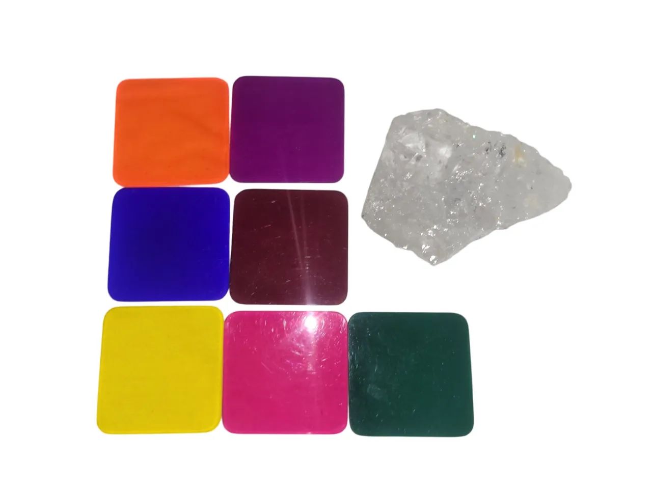 Luminária Cromoterapia com Cristal Bruto  - Foto 4