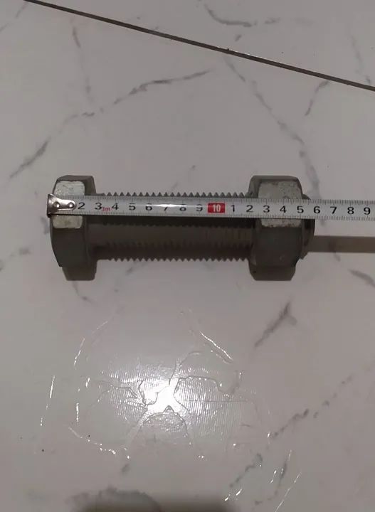 Parafuso sextavado 3,5x16cm com porca  - Foto 2