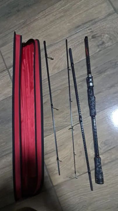 Molinete viper X 2000 + vara histar assassins 2,19m - Foto 3