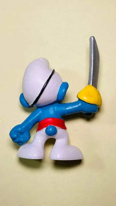 Smurf Schleich - boneco altura 5 cm - Bucaneiro / Marujo / raro e em excelente estado! - Foto 2