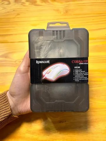 Mouse Gamer Redragon Cobra, Chroma RGB, 10000DPI, 7 Botões, Lunar White - M711W