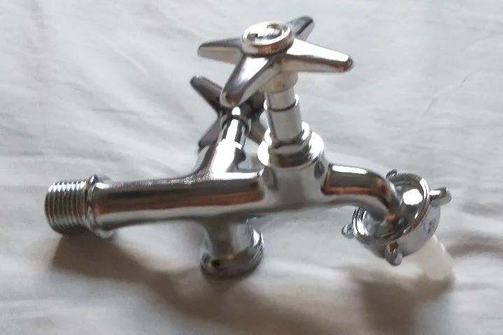 Torneira de metal cromado para tanque e lavadora, marca brilhante, garantia d - Foto 5