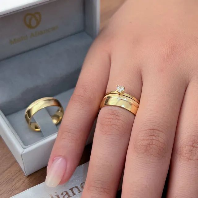 PAR DE ALIANÇAS CASAMENTO 